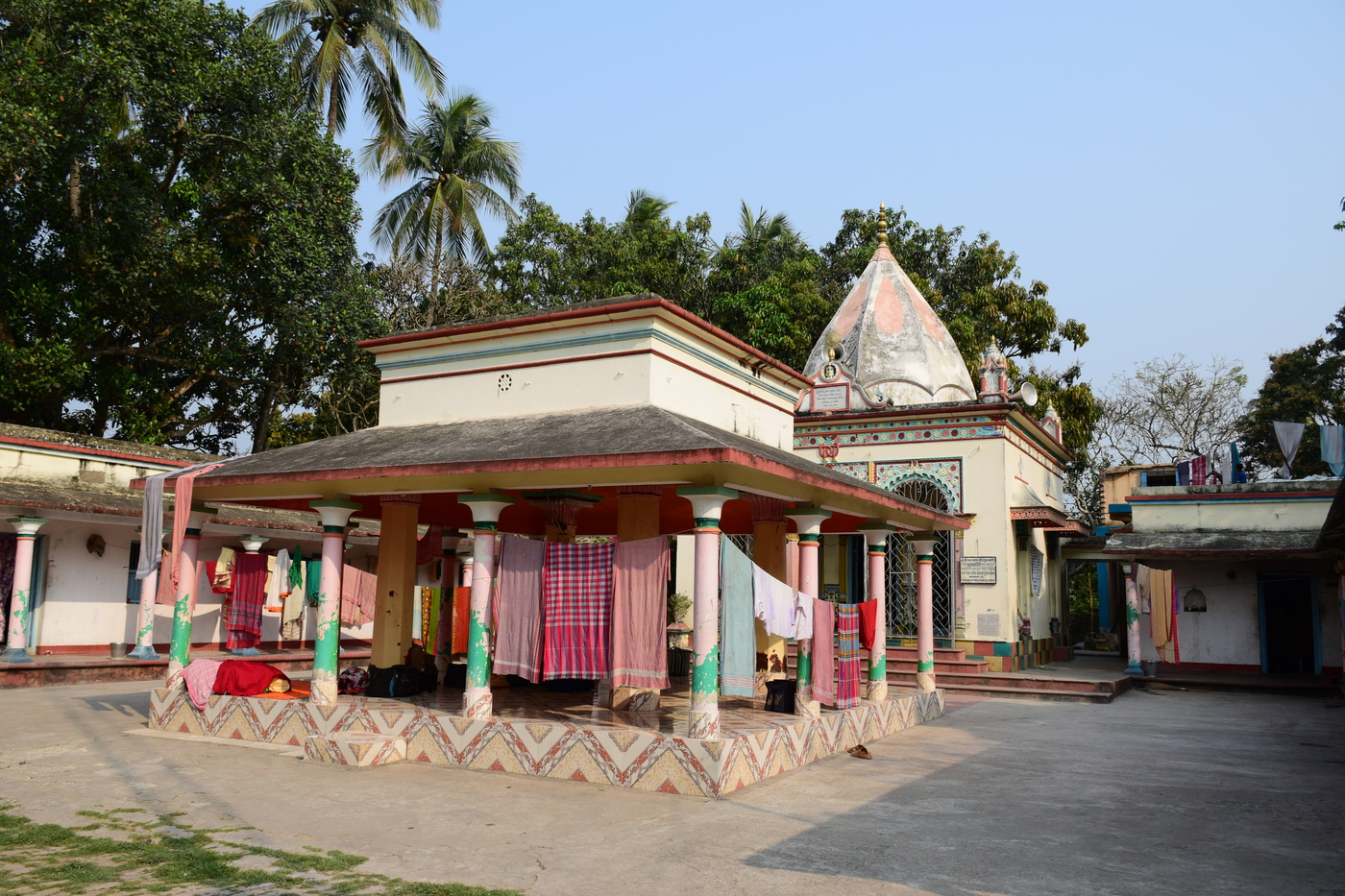 The present-day temple complex at Ramkeli (Ramakeli), Malda district, West Bengal - the village where Sri Chaitanya Mahaprabhu met Vallabha and his brothers and renamed him Anupama Mallika.
