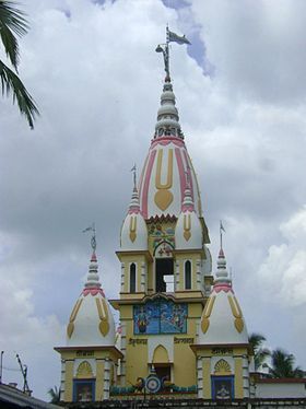 The spire of Sri Devananda Gaudiya Math at Kuliya, Navadvipa, built in 1940 on the ground where Sri Chaitanya Mahaprabhu forgave Devananda Pandit.