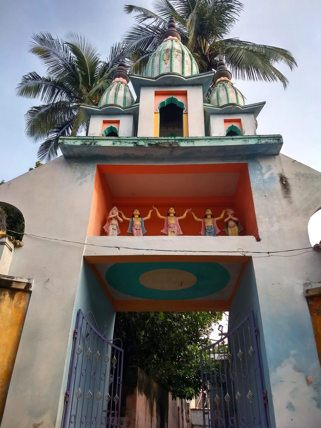 The entrance gate of Nitai Bari in Nabadwip, a temple dedicated to Sri Nityananda Prabhu.