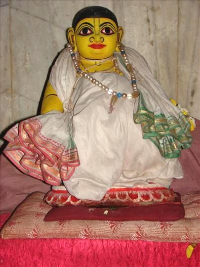 Traditional devotional figure of Sri Gopala Guru Goswami as used on Gaudiya History's biography page.