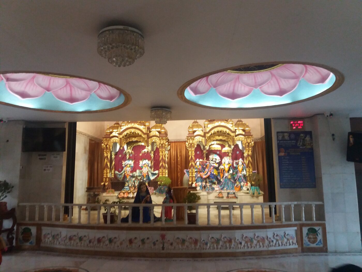 The altar of the temple at Birchandrapur (Ekachakra), the Birbhum village where Nityananda Prabhu spent his childhood.