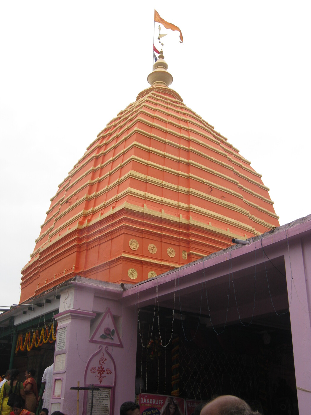The spire of the Jagannatha Temple at Mahesha, Serampore, whose Deity worship Kamalakara Pippalai took over from Dhruvananda and whose surrounding village he built up from jungle.