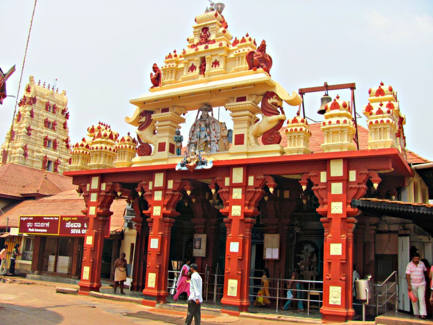 The Udupi Sri Krishna Matha, the temple Madhvacharya founded around the Krishna Deity he is said to have discovered inside a lump of gopi-chandana clay.