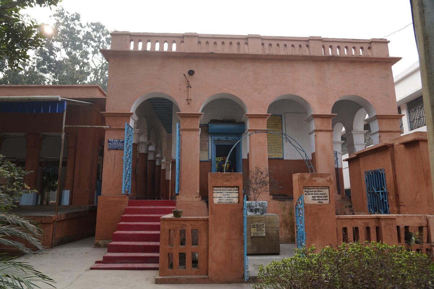 Small shrines in the courtyard of Advaita Pat at Babla, Nadia district, West Bengal.