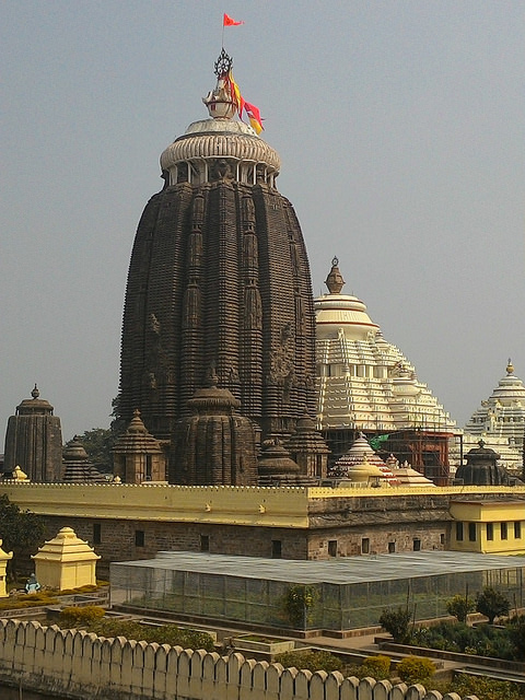 The Jagannatha temple at Puri, where Sarvabhauma Bhattacharya first found the unconscious Chaitanya Mahaprabhu in 1510.