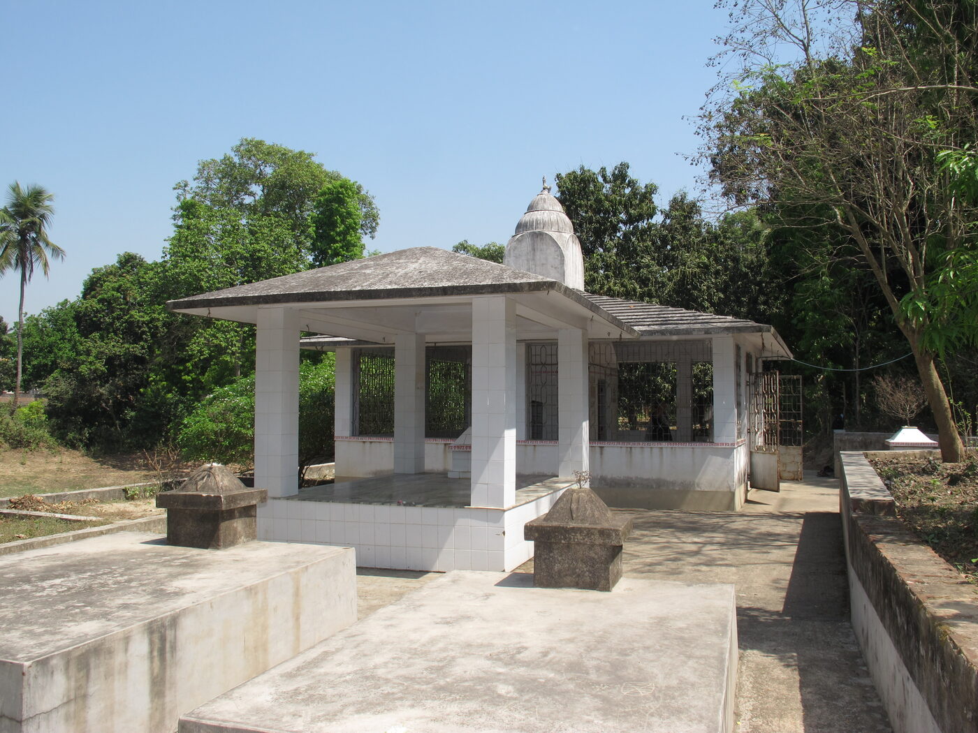 Modern memorial complex and shrine erected at Bhaktivinoda Thakura's birth site in Birnagar, West Bengal (not a period photo of him)