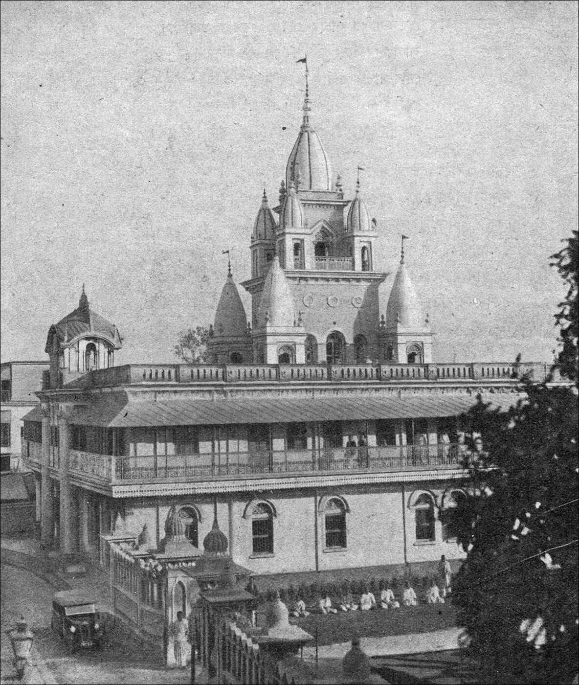 The Gaudiya Math building at Bagh Bazaar, Kolkata, photographed before 1937
