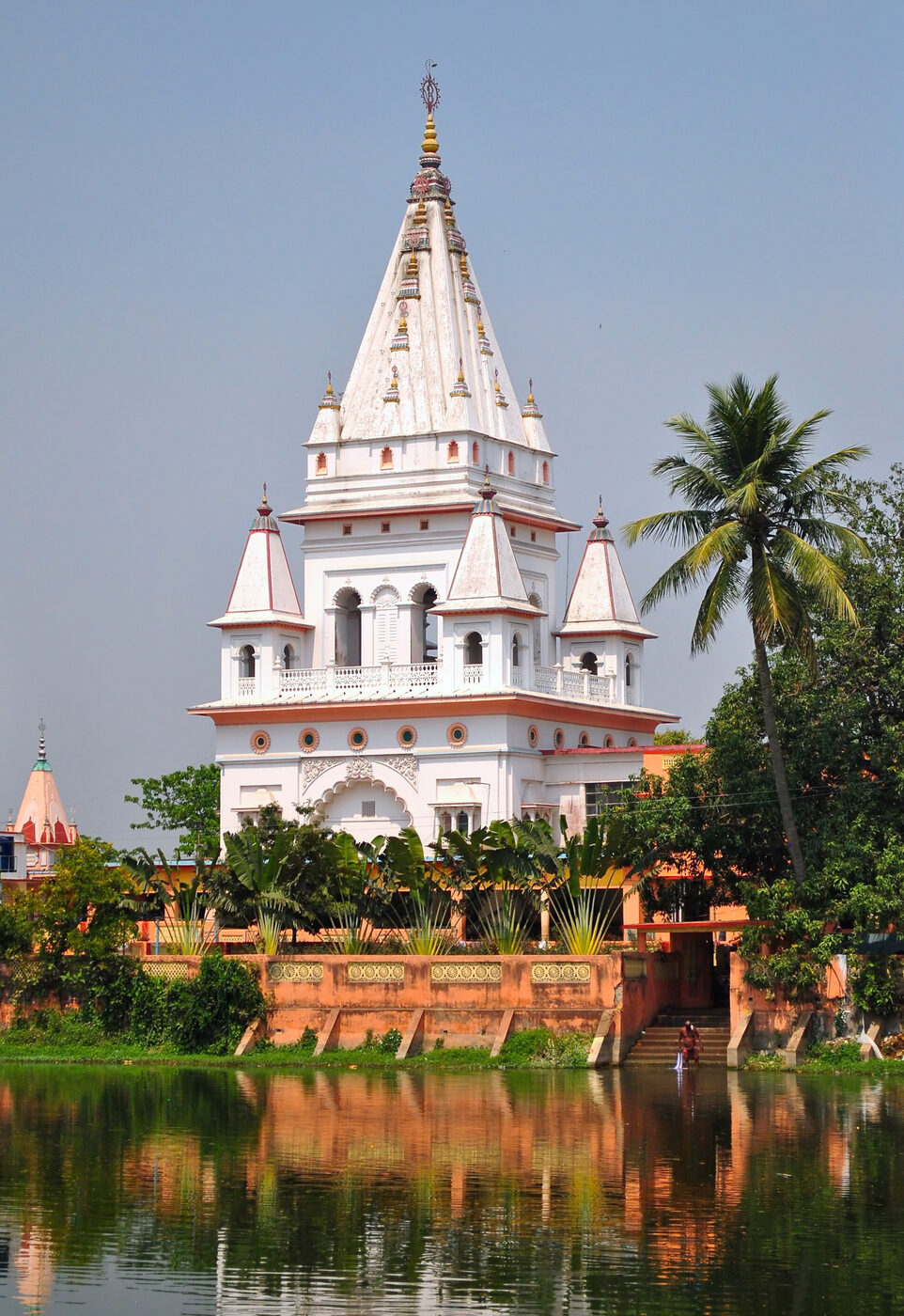 Yogapith temple at Chaitanya Mahaprabhu's birthplace in Mayapur, the site Bhaktivinoda Thakura identified/established in the 1880s (modern photograph of the current structure, not a period photo)