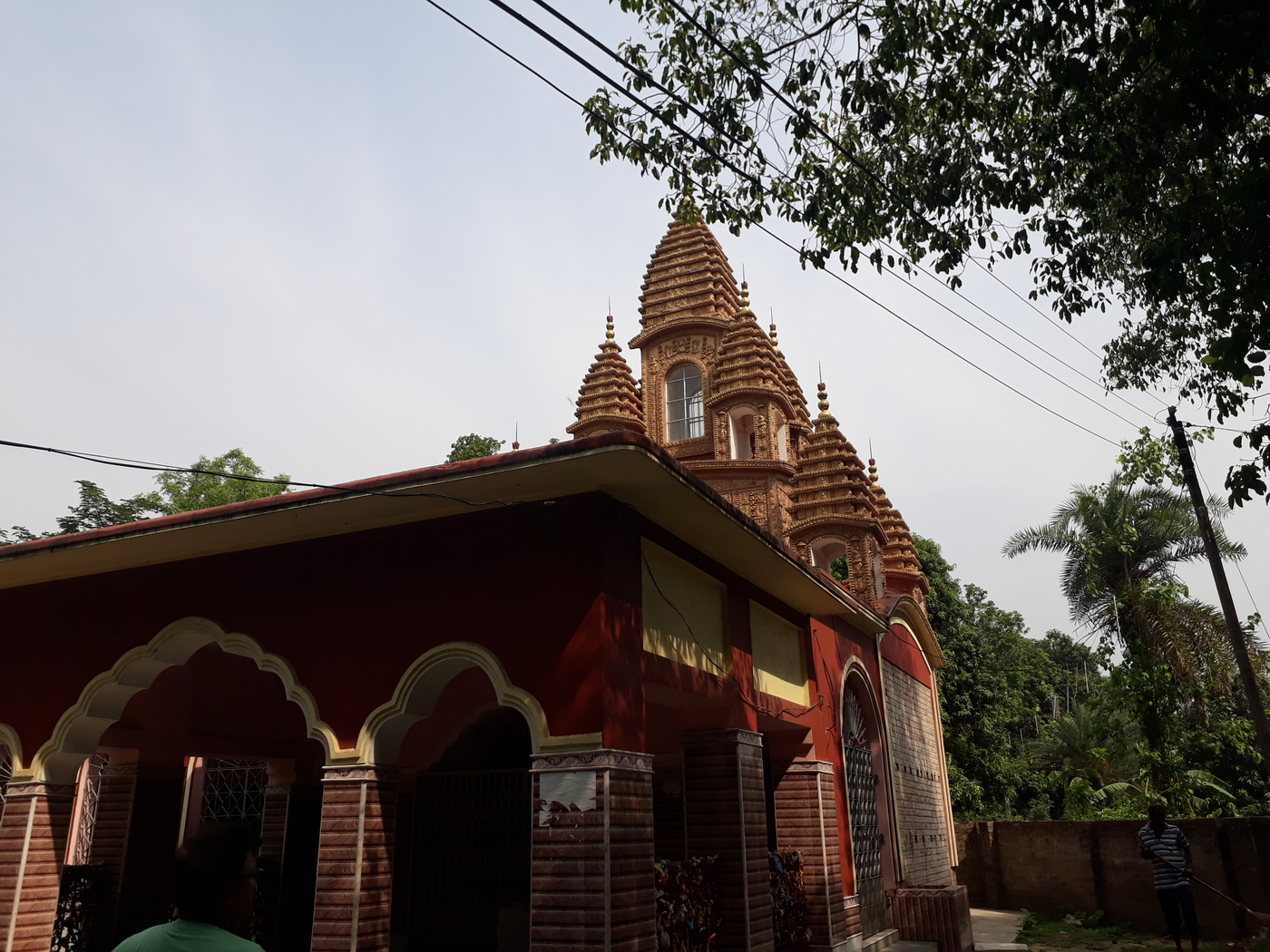 A present-day Vaishnava temple in Guptipara, Hooghly district, West Bengal - the town Gaudiya tradition names as Vakresvara Pandita's birthplace. The temple pictured is a later structure, not one built by him.
