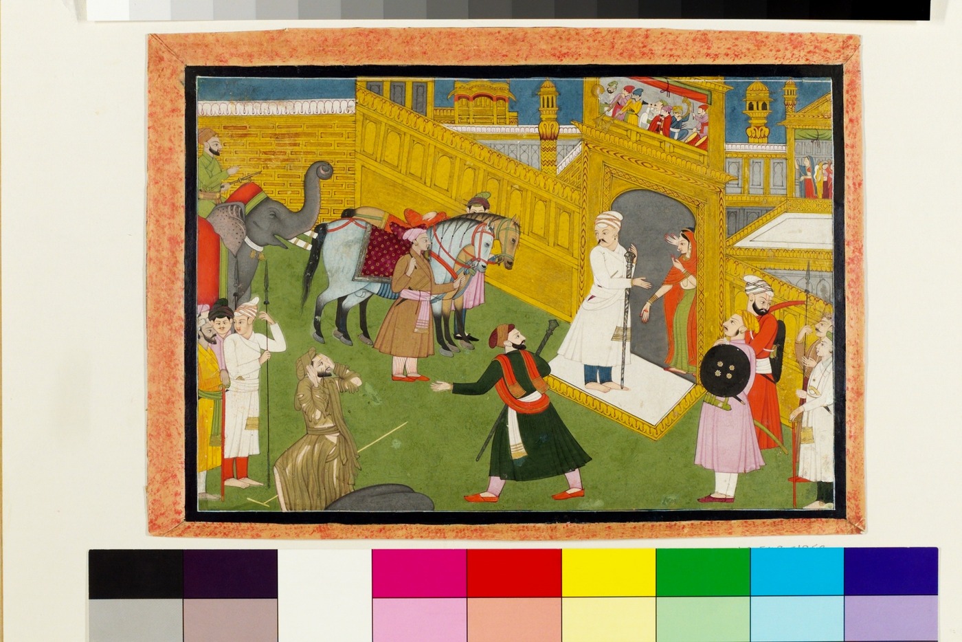 Sudama returning home to find his hut transformed into a golden palace, Krishna's unasked-for gift - the same poverty-to-mercy pattern Sri Gaura Ganoddesa Dipika identifies as Vanamali Vipra's own previous life.