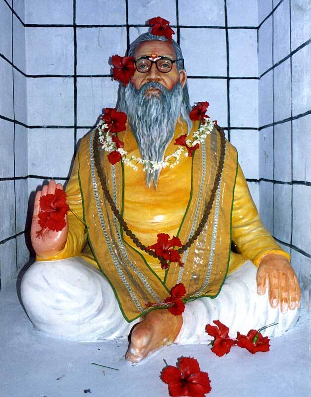 Deity of Srila Vyasadeva worshiped at Naimisharanya, the forest where Srimad-Bhagavatam was later recited to the assembled sages.
