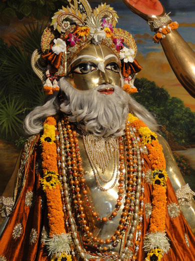 The Deity of Sri Advaita Acharya worshipped at Mayapur, Nadia district, West Bengal — the guru who gave Yadunandana Acharya his formal diksha.