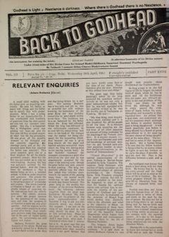 Back to Godhead, Vol. 3, No. 18 (1960)