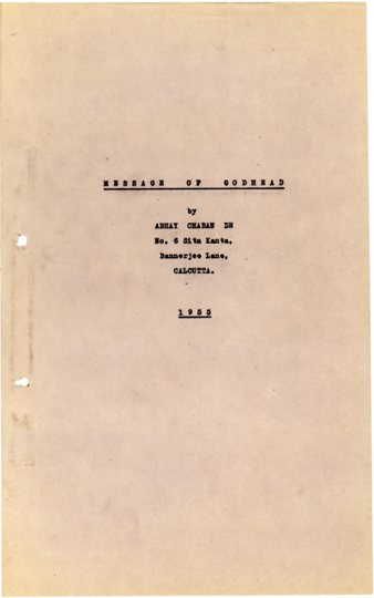 Message of Godhead (1955)
