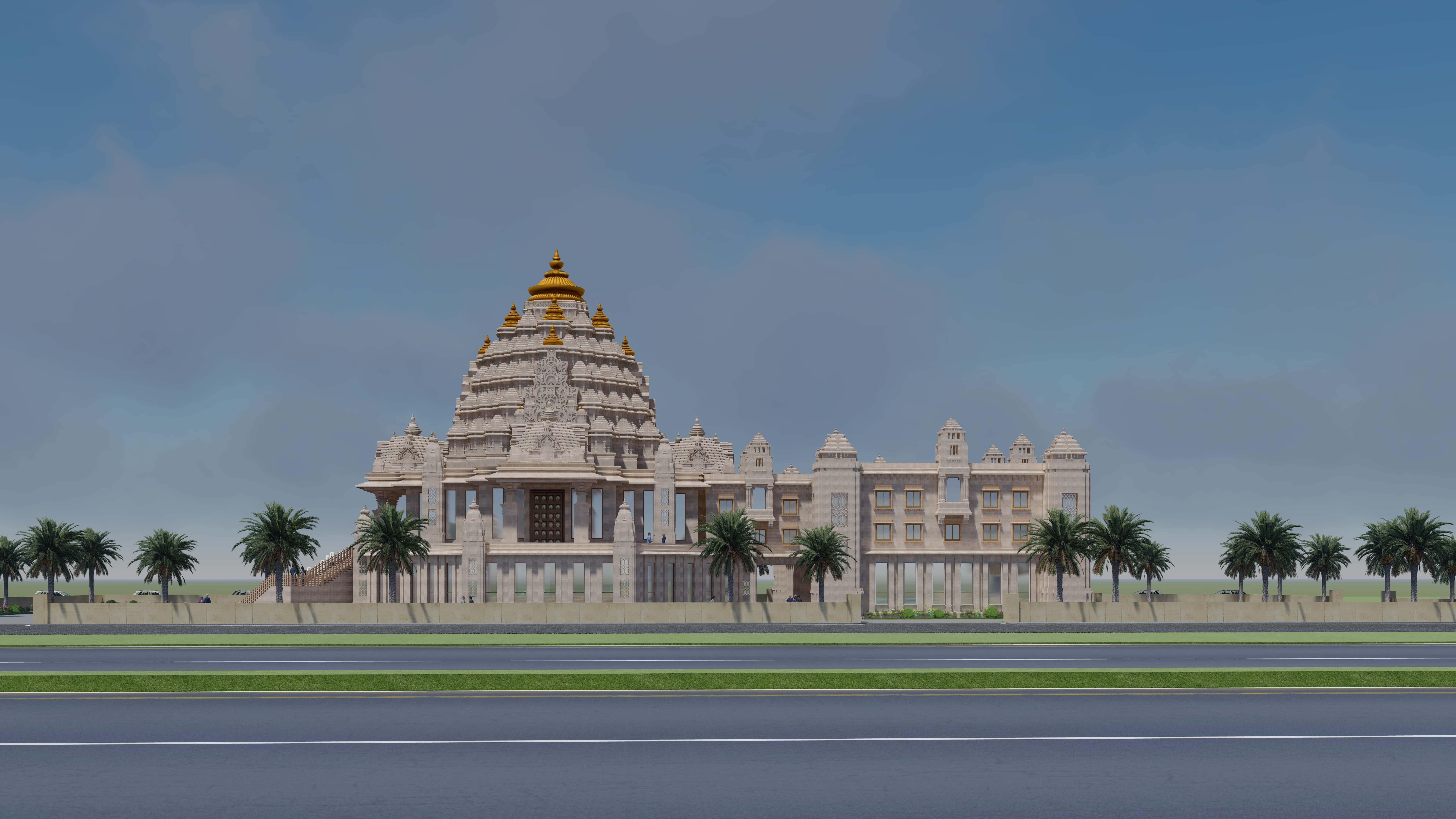 Hare Krishna Mandir Dome View