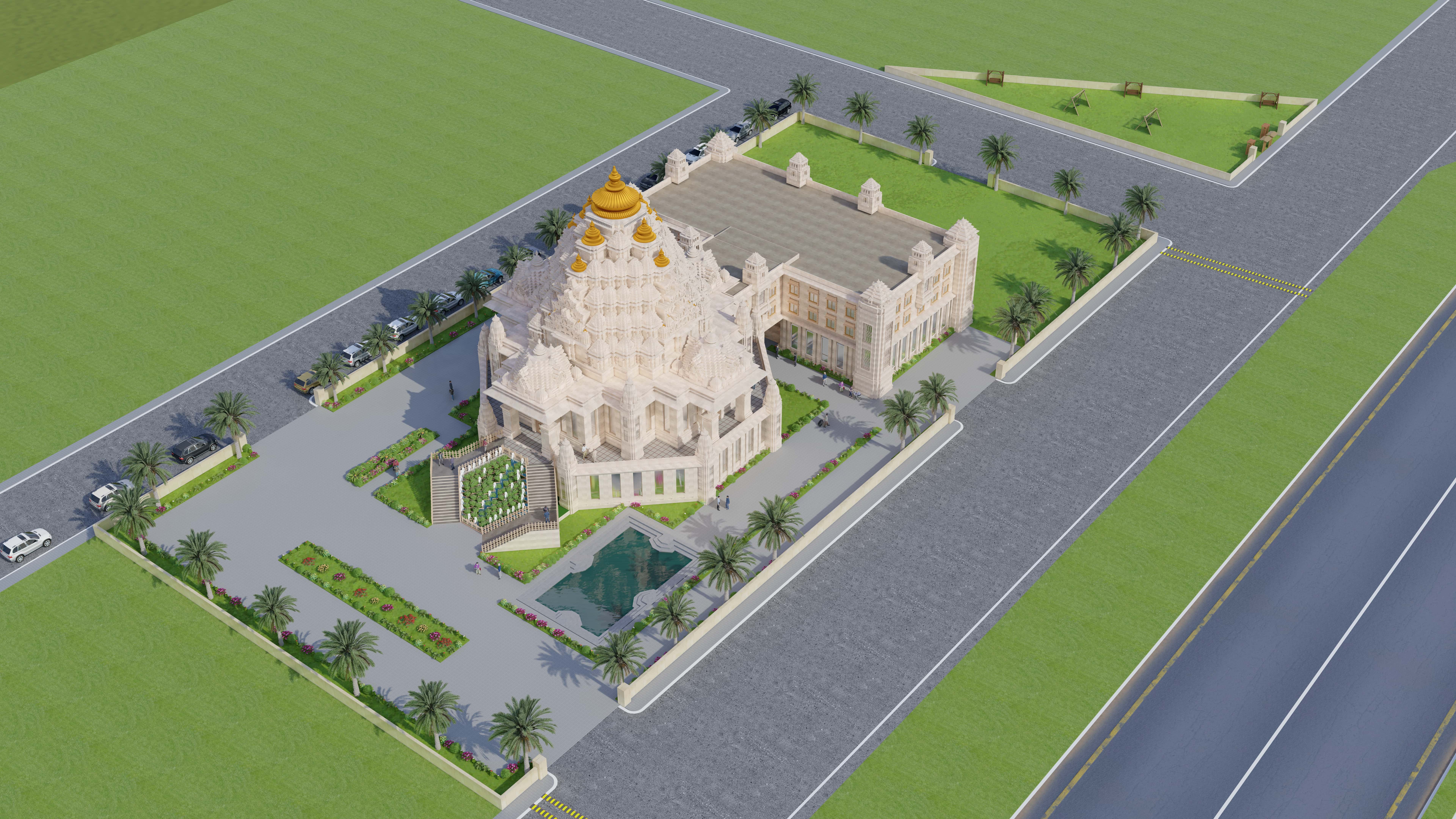 Hare Krishna Mandir Dome View