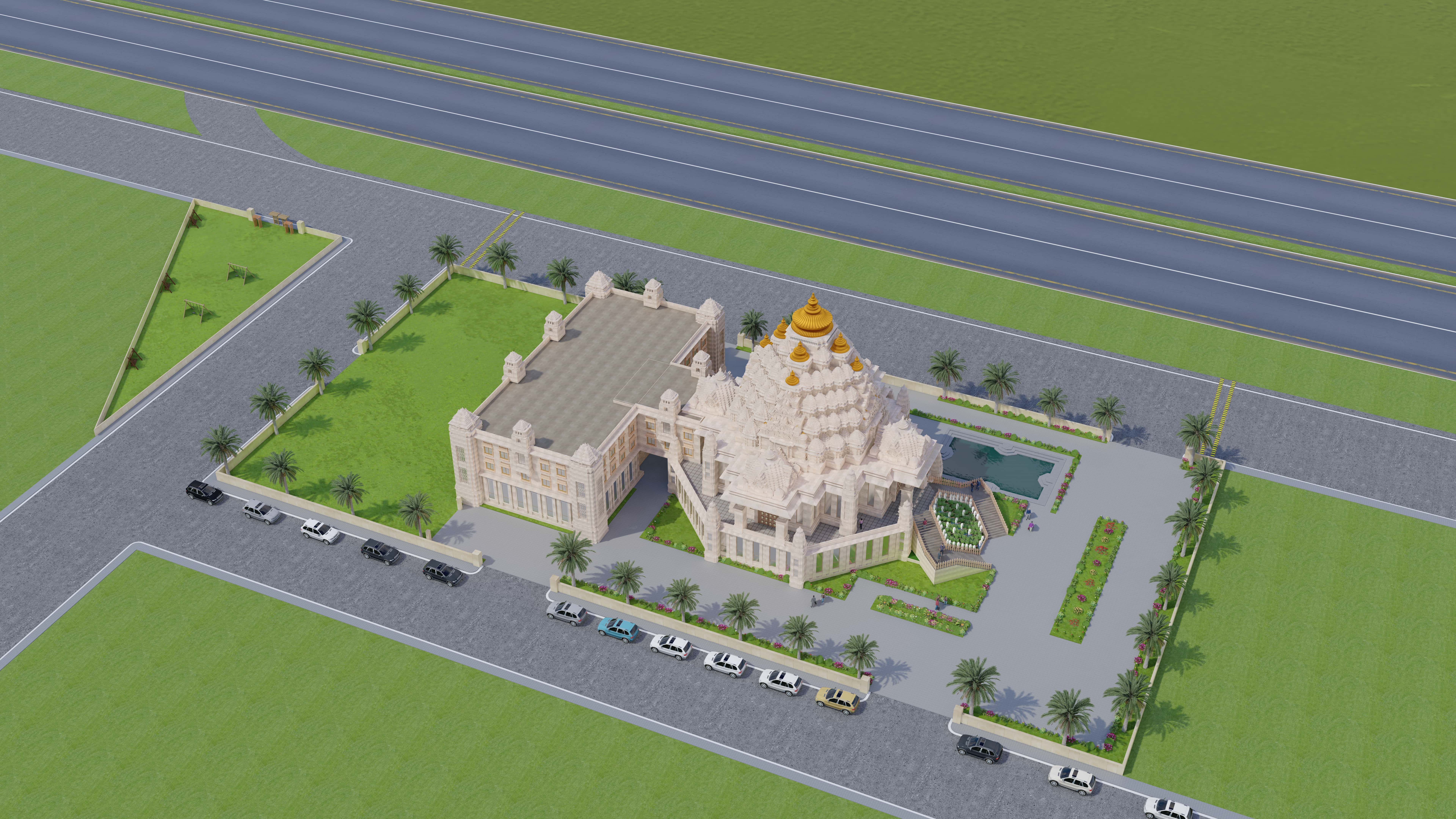Hare Krishna Mandir Dome View