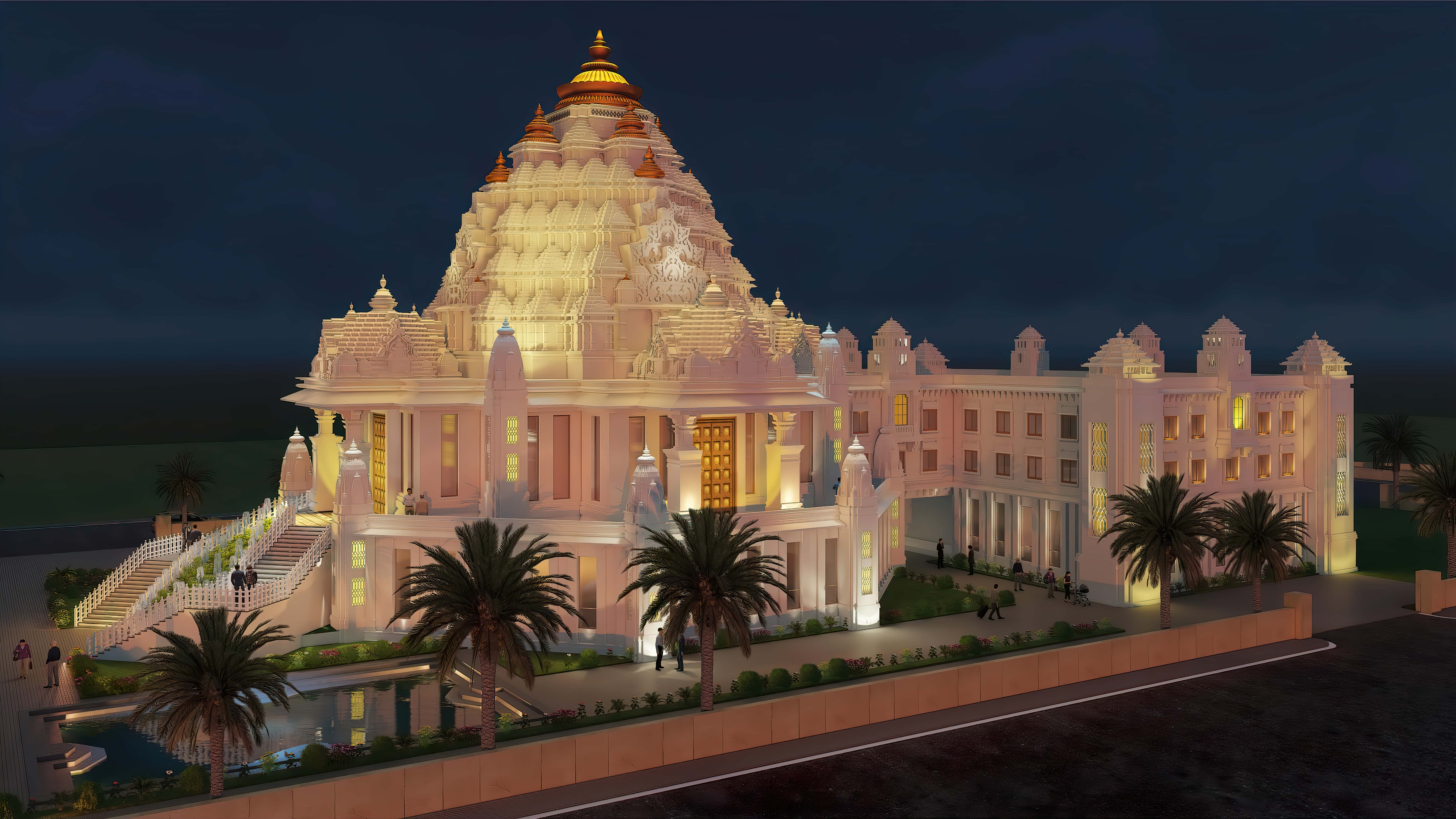 Hare Krishna Mandir Dome View