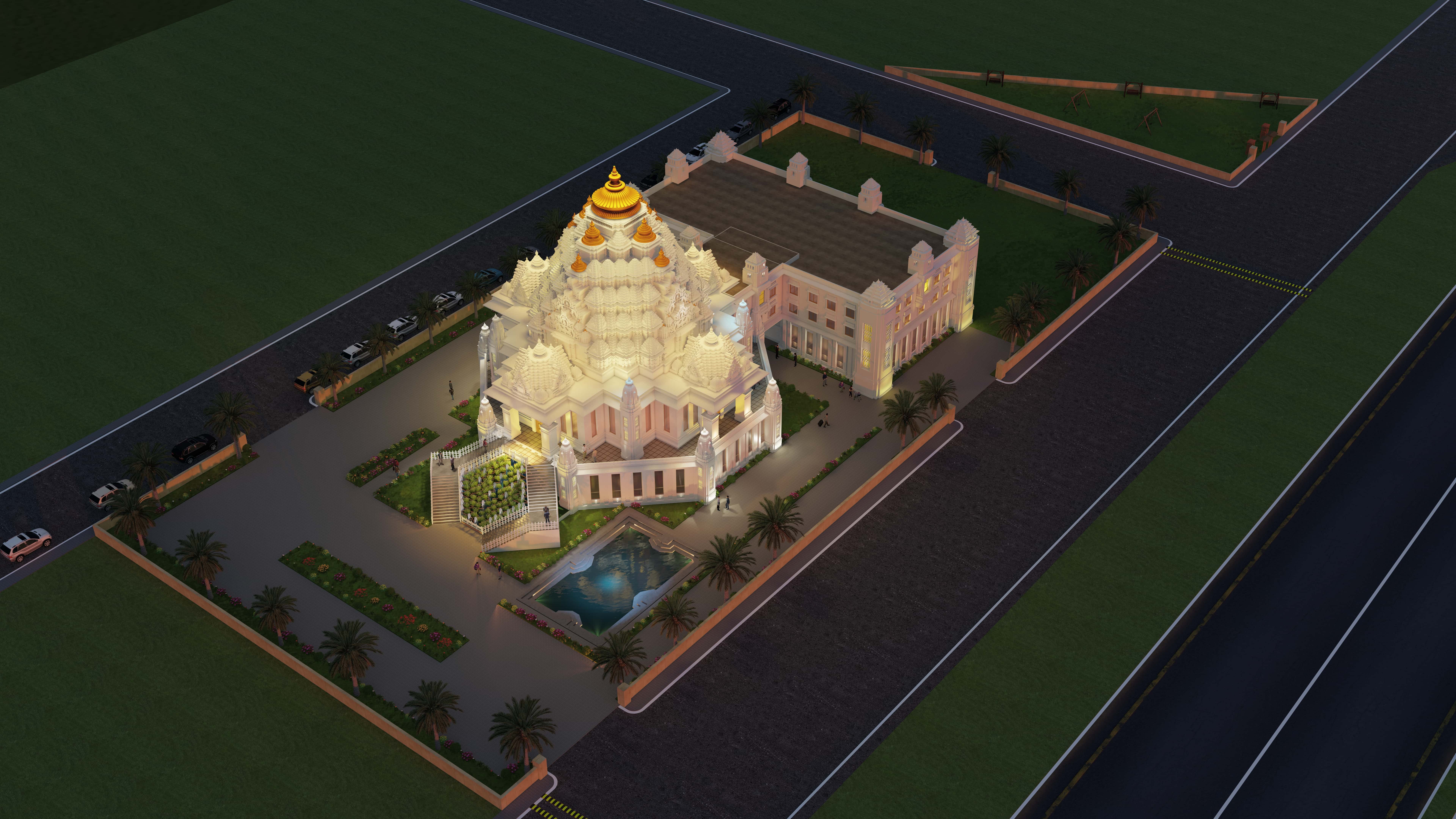 Hare Krishna Mandir Dome View